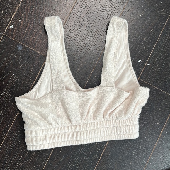 Terry cloth crop top bralette - Picture 2 of 4